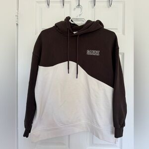 Ganni Brown and White Sweater